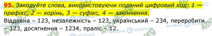 ГДЗ Українська мова 6 клас сторінка 95