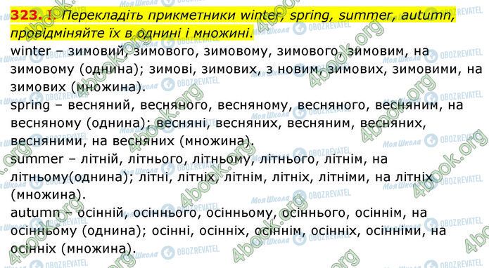 ГДЗ Українська мова 6 клас сторінка 323