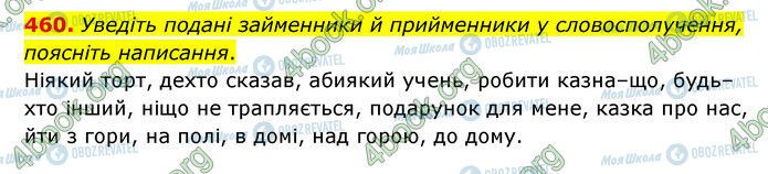 ГДЗ Українська мова 6 клас сторінка 460