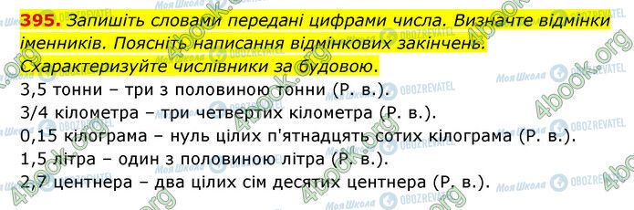 ГДЗ Українська мова 6 клас сторінка 395