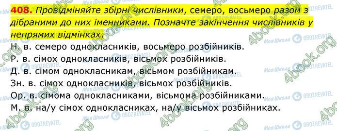 ГДЗ Українська мова 6 клас сторінка 408