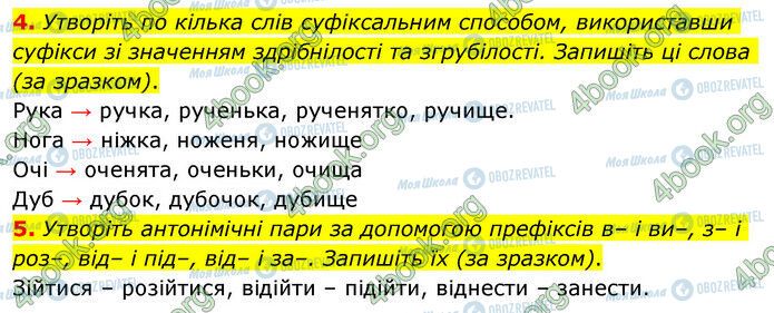 ГДЗ Українська мова 6 клас сторінка §30 (4-5)