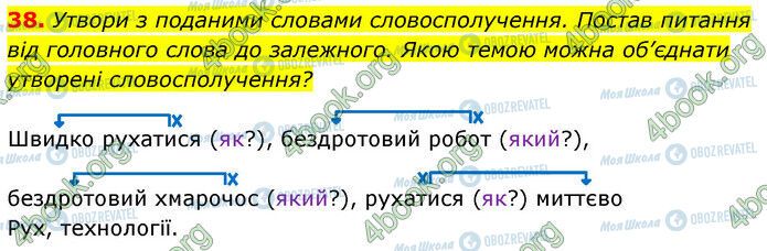 ГДЗ Українська мова 6 клас сторінка 38