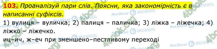 ГДЗ Українська мова 6 клас сторінка 103