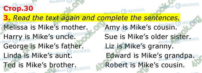 ГДЗ Английский язык 6 класс страница Стр.30 (3)