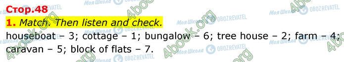 ГДЗ Англійська мова 6 клас сторінка Стр.48 (1)