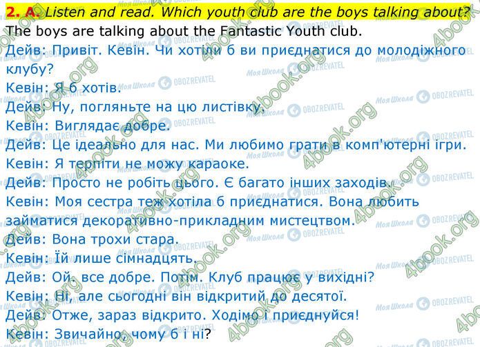 ГДЗ Англійська мова 6 клас сторінка Стр.14 (2A)