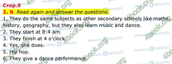 ГДЗ Англійська мова 6 клас сторінка Стр.9 (2)