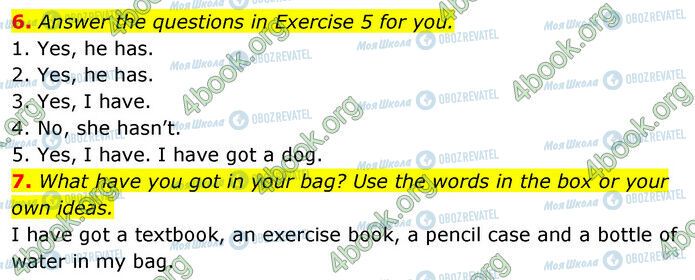 ГДЗ Англійська мова 6 клас сторінка Стр.5 (6-7)