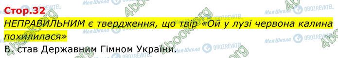 ГДЗ Українська література 6 клас сторінка Стр.32
