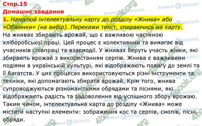 ГДЗ Українська література 6 клас сторінка Стр.15 (ДЗ)