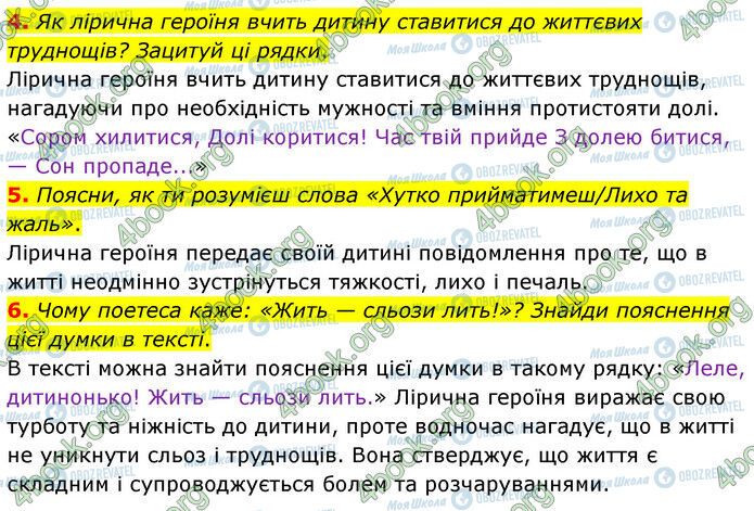 ГДЗ Українська література 6 клас сторінка Стр.28 (4-6)