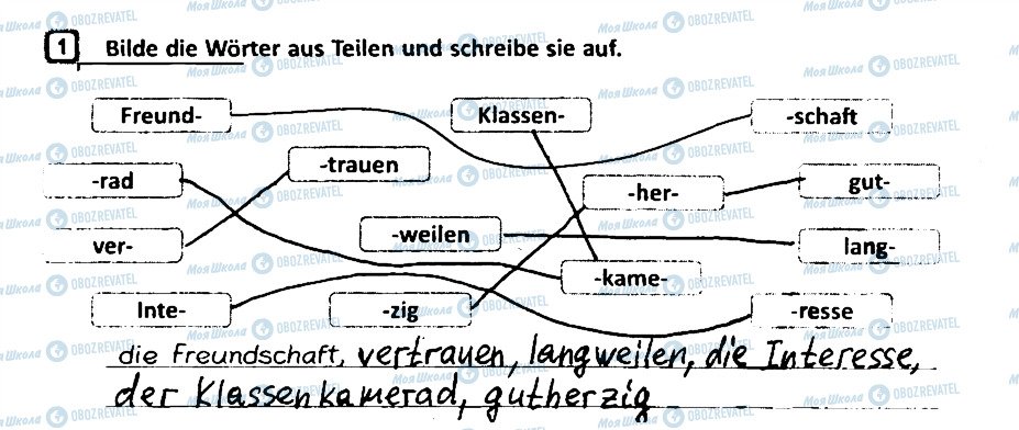 ГДЗ Немецкий язык 5 класс страница 1