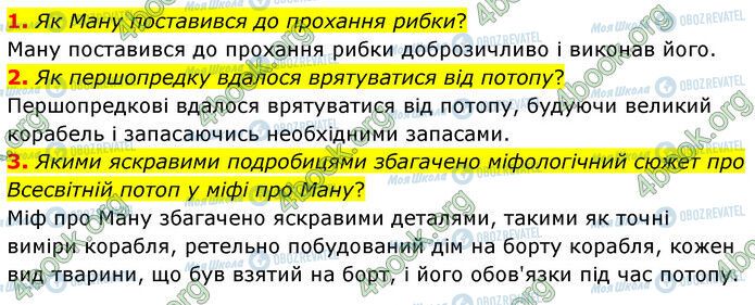 ГДЗ Зарубіжна література 6 клас сторінка Стр.72-(1-3)