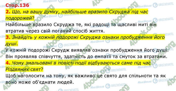 ГДЗ Зарубіжна література 6 клас сторінка Стр.136 (2-4)