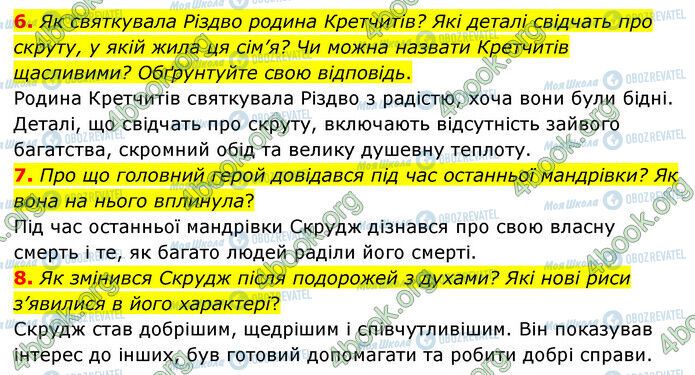 ГДЗ Зарубіжна література 6 клас сторінка Стр.135 (6-8)