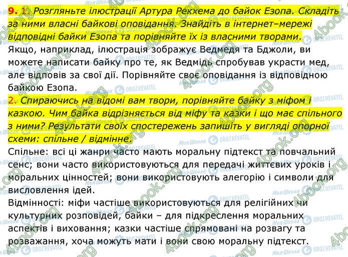 ГДЗ Зарубежная литература 6 класс страница Стр.85 (9)