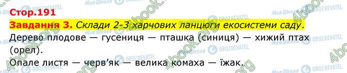 ГДЗ Природознавство 6 клас сторінка Стр.191 (3)