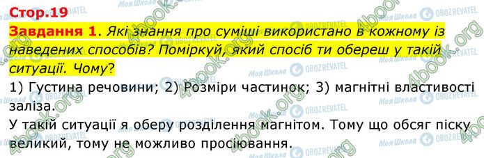 ГДЗ Природоведение 6 класс страница Стр.19 (1)