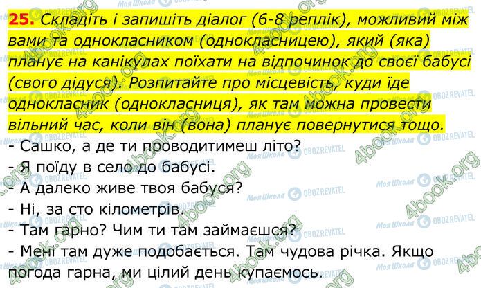 ГДЗ Українська мова 6 клас сторінка 25