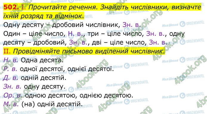 ГДЗ Українська мова 6 клас сторінка 502