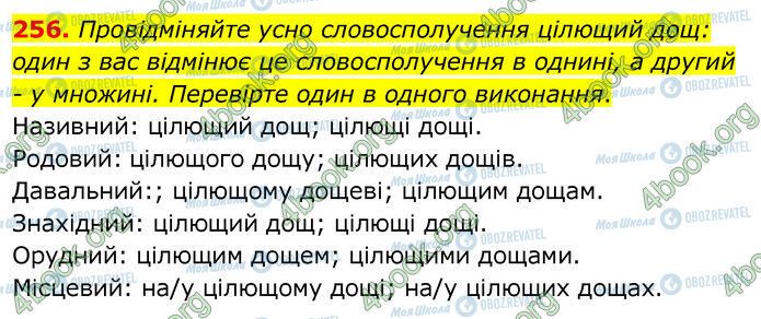 ГДЗ Українська мова 6 клас сторінка 256