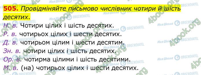 ГДЗ Українська мова 6 клас сторінка 505