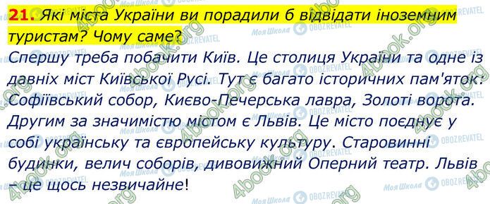 ГДЗ Українська мова 6 клас сторінка 21