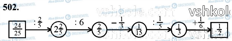 ГДЗ Математика 6 клас сторінка 502