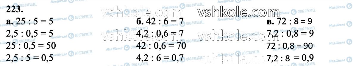 ГДЗ Математика 6 класс страница 223