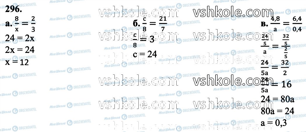 ГДЗ Математика 6 класс страница 296