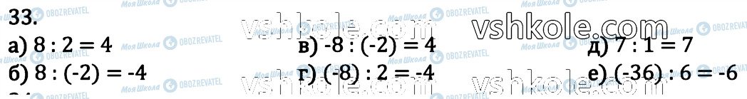 ГДЗ Математика 6 класс страница 33