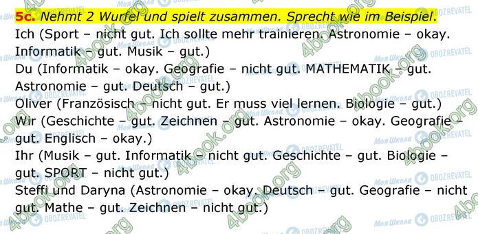 ГДЗ Немецкий язык 6 класс страница Стр.12 (5c)