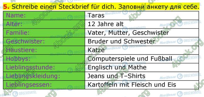 ГДЗ Немецкий язык 6 класс страница Стр.5 (5)