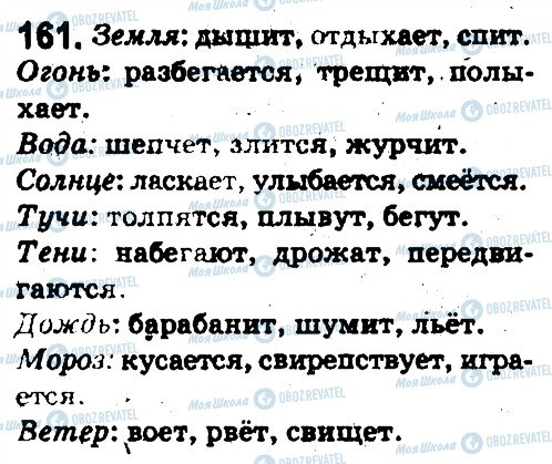 ГДЗ Російська мова 5 клас сторінка 161