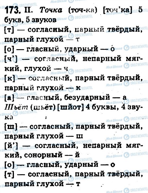 ГДЗ Русский язык 5 класс страница 173