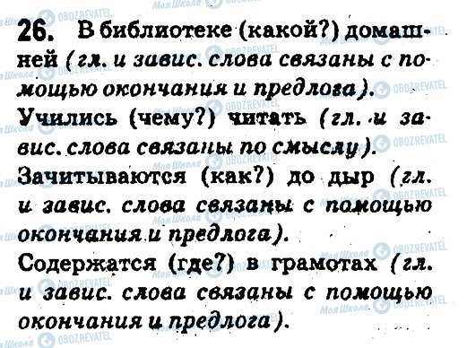 ГДЗ Русский язык 5 класс страница 26