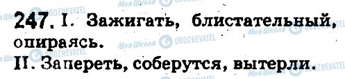 ГДЗ Російська мова 5 клас сторінка 247