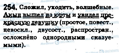 ГДЗ Російська мова 5 клас сторінка 254
