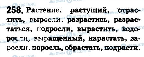 ГДЗ Русский язык 5 класс страница 258