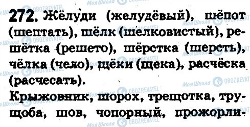ГДЗ Російська мова 5 клас сторінка 272