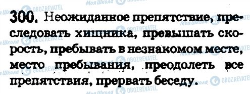 ГДЗ Російська мова 5 клас сторінка 300