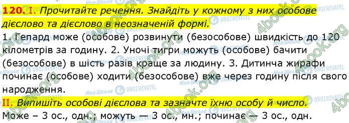 ГДЗ Українська мова 7 клас сторінка 120