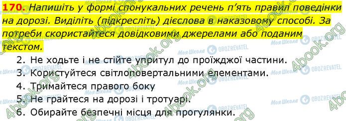 ГДЗ Українська мова 7 клас сторінка 170