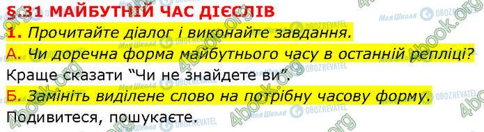 ГДЗ Українська мова 7 клас сторінка §.31 (1)