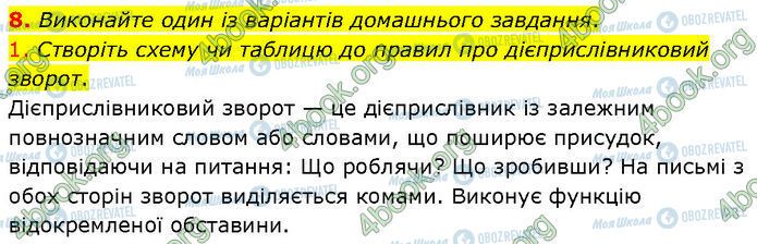 ГДЗ Українська мова 7 клас сторінка §.25 (8)