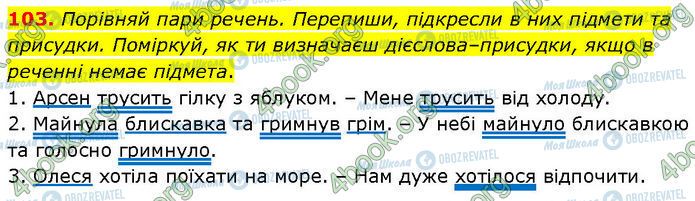 ГДЗ Українська мова 7 клас сторінка 103