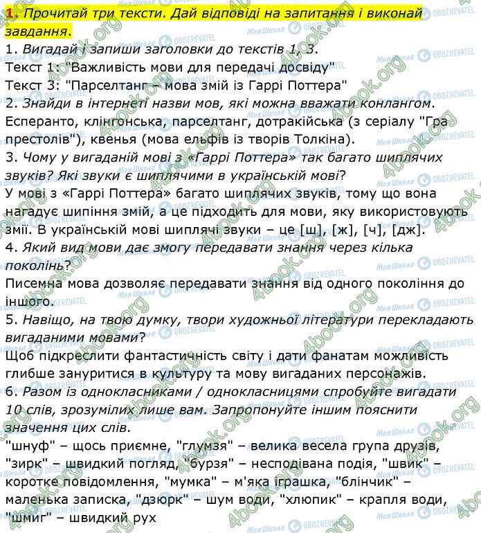 ГДЗ Українська мова 7 клас сторінка 1