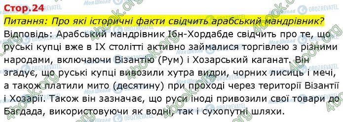 ГДЗ История Украины 7 класс страница Стр.24 (1)