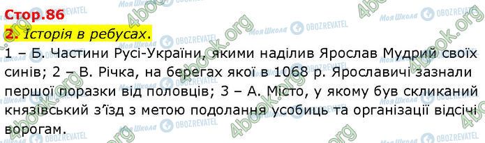 ГДЗ История Украины 7 класс страница Стр.86 (2)